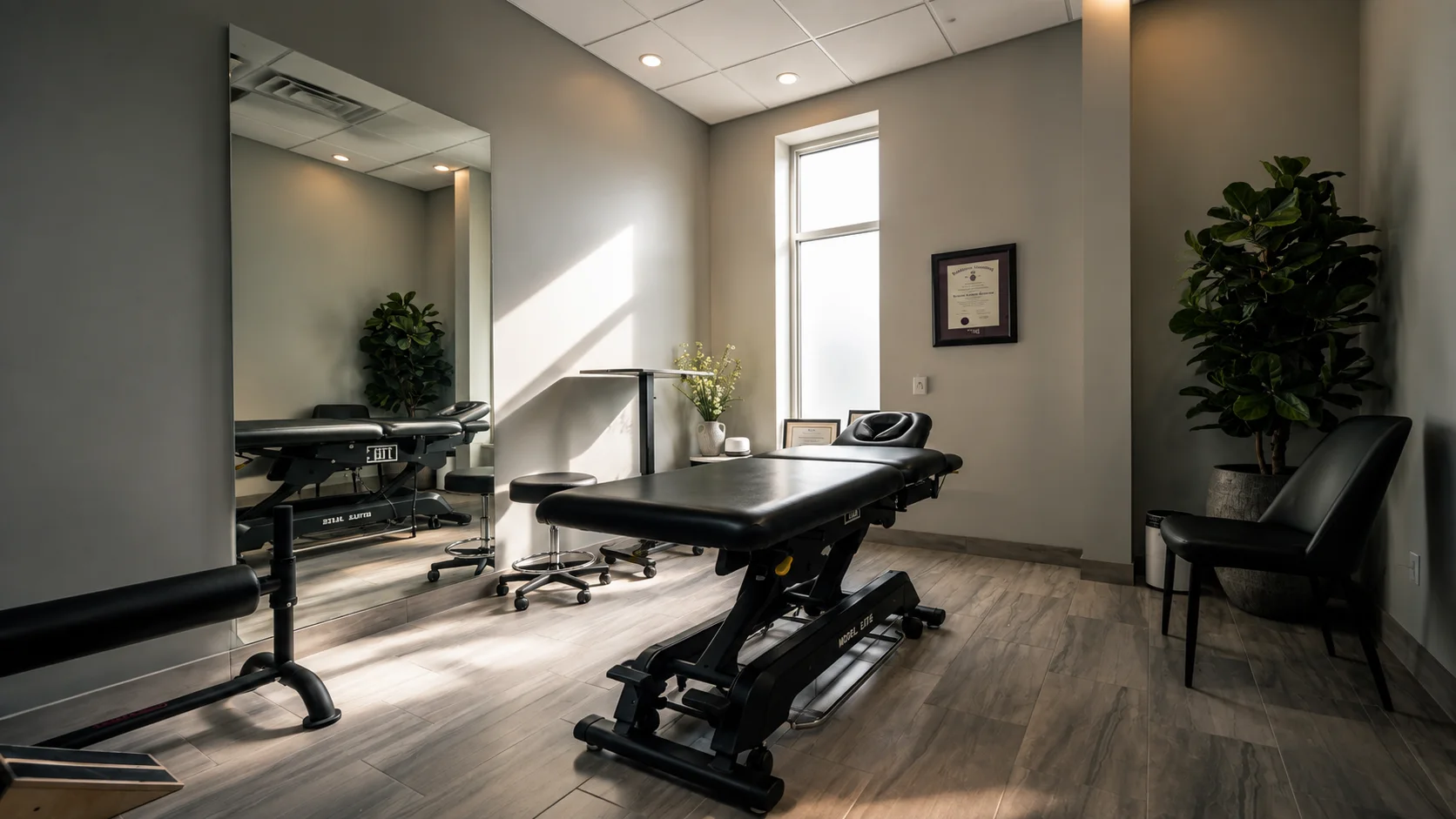 Treatment room at Endorphins Health & Wellness Centre, Burlington